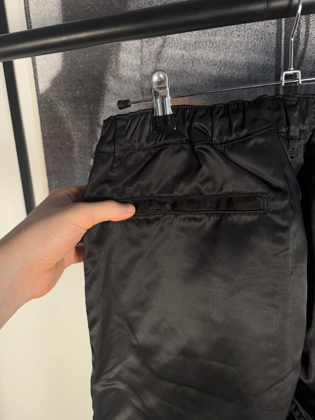 ICONIC FALL/WINTER 2019 "MENENDEZ MURDER TRIAL" ITALIAN NYLON SHOOTER PANTS