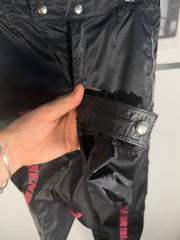 ICONIC FALL/WINTER 2019 "MENENDEZ MURDER TRIAL" ITALIAN NYLON SHOOTER PANTS