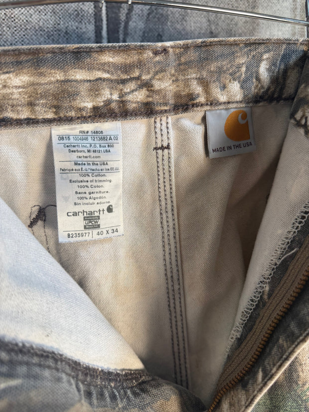 PERFECTLY WORN IN ERD REFERENCE 90s CARHARTT REAL TREE CAMO CARPENTER PANTS