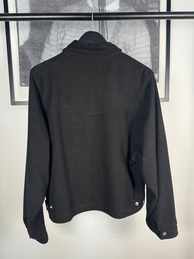 ICONIC FALL/WINTER 2023 SILK LINED LAMBSKIN SUEDE WESTERN JACKET