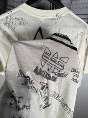 INSANE 80'S ANARCHY GROUPIE-OWNED 50+ SIGNATURE POISON ADIDAS DEF LEPPARD BAND TEE