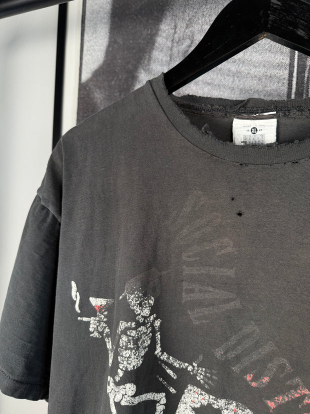 PERFECTLY THRASHED & FADED 90's SOCIAL DISTORTION DICE MARTINI & 8-BALL TOUR DATE SHIRT