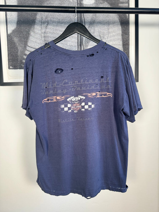 90'S BLOWN OUT HARLEY DAVIDSON WICHITA EAGLE SHIRT