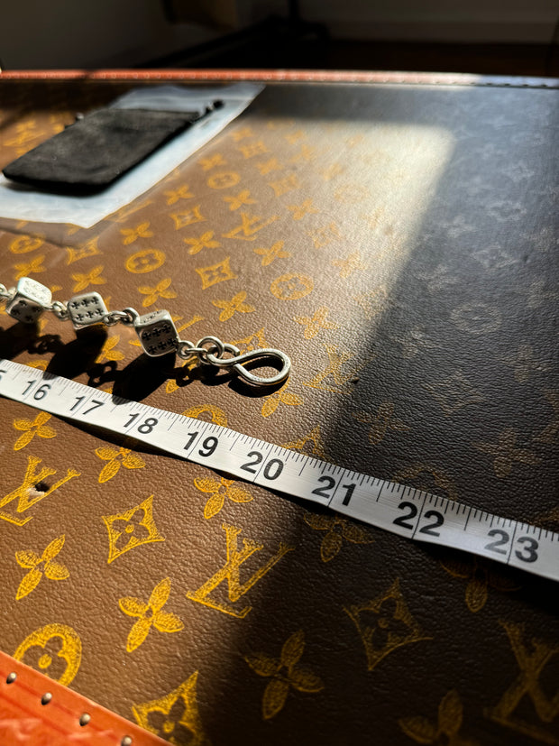 ULTIMATE GRAIL SPECIAL ORDER 18 INCH .925 SILVER "DICE" WALLET CHAIN