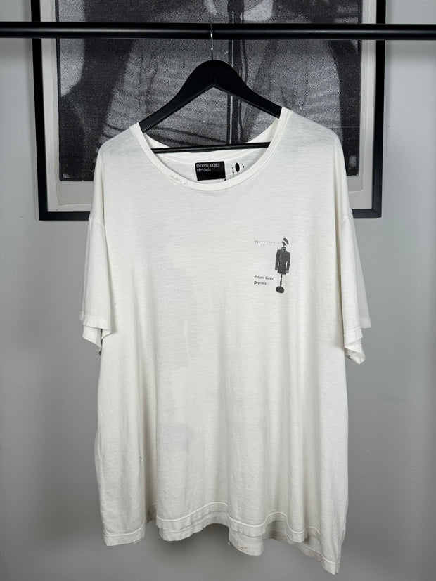 EXTREMELY RARE SPRING/SUMMER 2020 CANCELLED MISPRINT "79 RUE CHARLOT / DEPRIMIS" PARIS STORE OPENING SHIRT