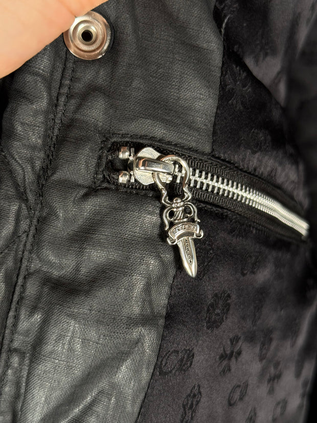 ULTIMATE GRAIL EARLY 2000's MINK COLLAR WAXED COTTON UTILITY JACKET