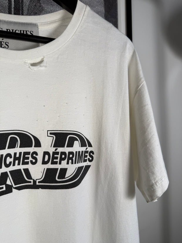 THE LAST BRAND NEW ICONIC SPRING/SUMMER 2016 "ERD" LOGO HAND DISTRESSED SHIRT