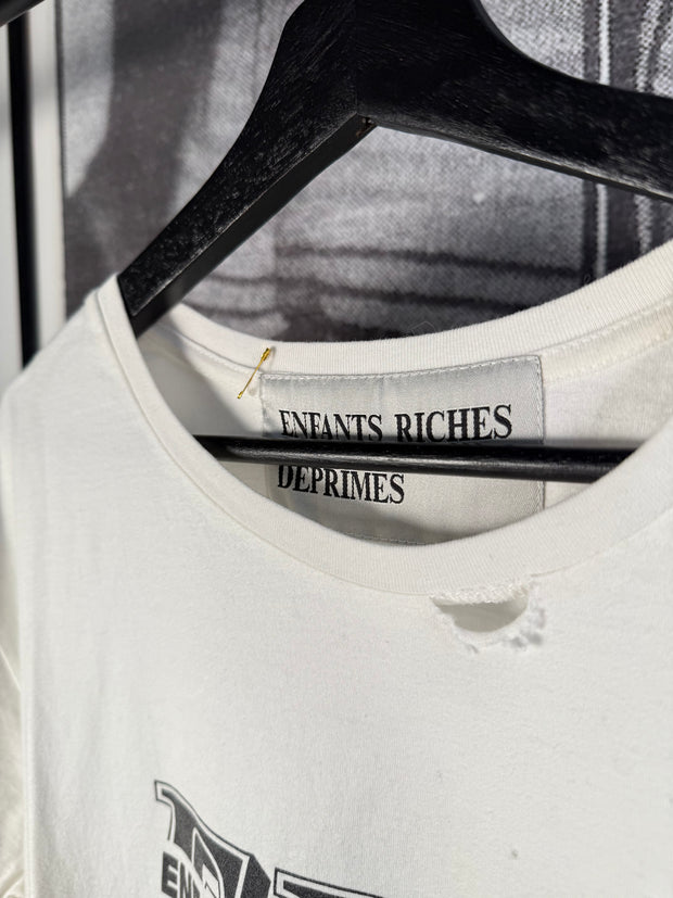 THE LAST BRAND NEW ICONIC SPRING/SUMMER 2016 "ERD" LOGO HAND DISTRESSED SHIRT