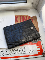 XXL 21 CEMETERY CROSS PATCH STASH WALLET w/ .925 DETAILS