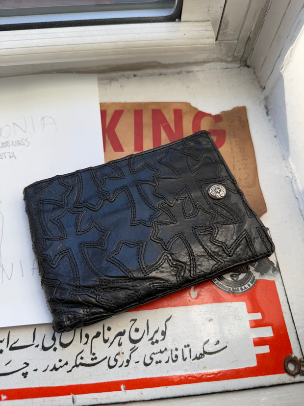 XXL 21 CEMETERY CROSS PATCH STASH WALLET w/ .925 DETAILS
