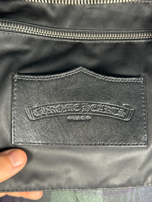 EXTREMELY RARE EARLY 2000'S ALPINE PLAID CROSS PATCH MOTO BACKPACK