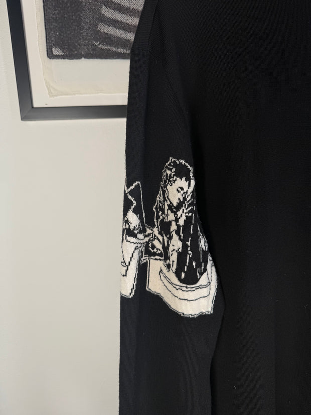 EXTREMELY RARE LORO PIANA SPRING/SUMMER 2021 “ARMCHAIR SCHOLAR” PERFECT-FIT CASHMERE KNIT SWEATER
