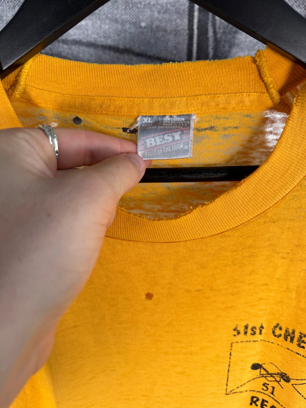 1991 DIVORCE-YELLOW SADDAM HUSSEIN RECONNAISSANCE SHIRT
