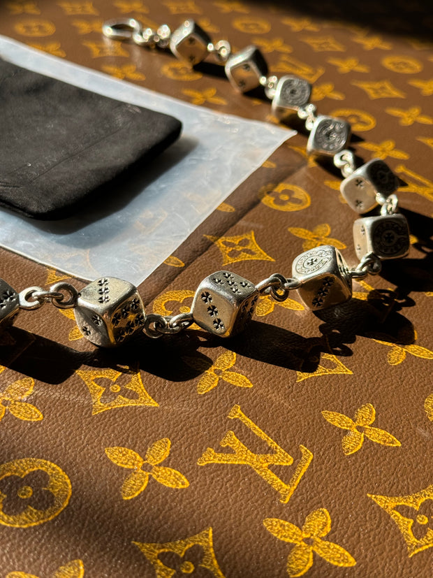 ULTIMATE GRAIL SPECIAL ORDER 18 INCH .925 SILVER "DICE" WALLET CHAIN