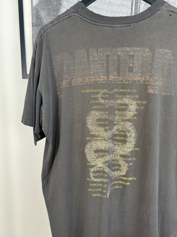 VINTAGE GRAIL: OG 1996 PANTERA "THE GREAT SOUTHERN TRENDKILL" THRASHED & FADED TOUR SHIRT