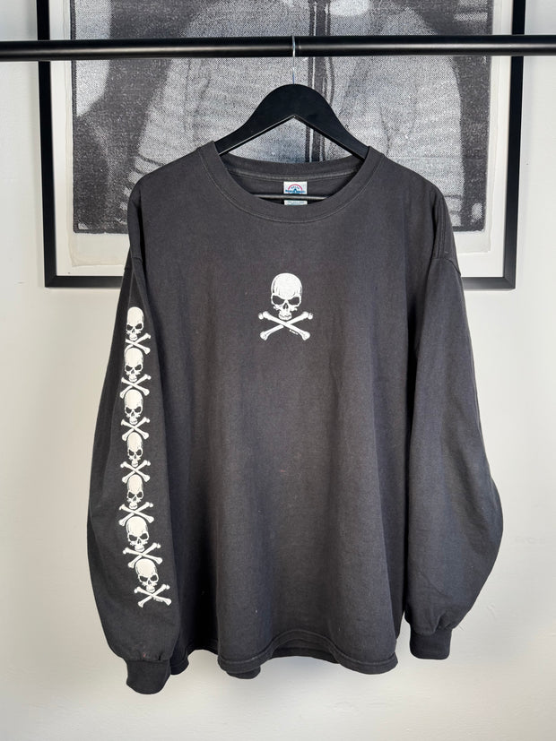 VETEMENTS REFERENCE FADED 2002 FASHION VICTIM JOLLY ROGER / SKULL & CROSSBONES LONG SLEEVE