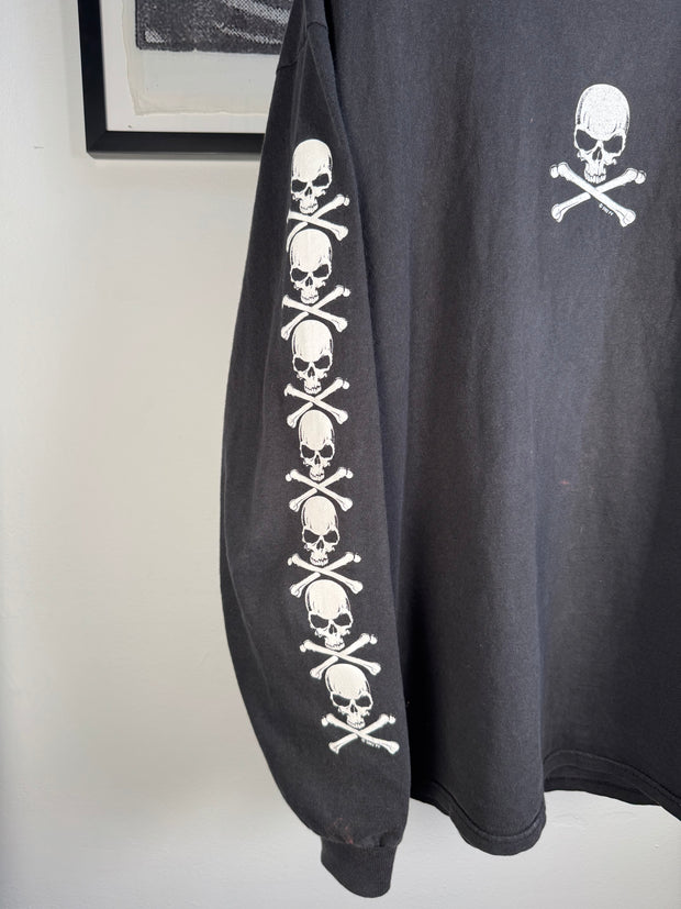 VETEMENTS REFERENCE FADED 2002 FASHION VICTIM JOLLY ROGER / SKULL & CROSSBONES LONG SLEEVE