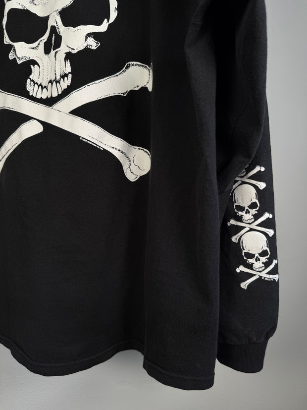 VETEMENTS REFERENCE FADED 2002 FASHION VICTIM JOLLY ROGER / SKULL & CROSSBONES LONG SLEEVE