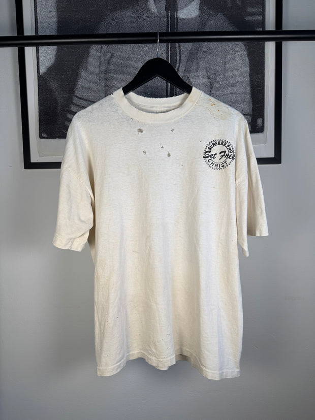 INSANE 80s THRASHED MALIBU NARCOTICS ANONYMOUS "SURFERS SET FREE FOR CHRIST" SHIRT