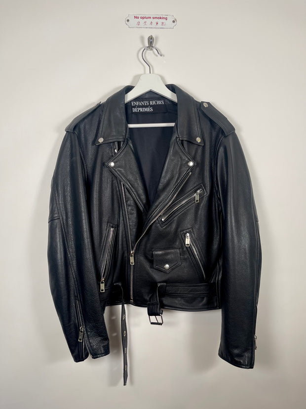 1 of 15 Spring/Summer 2015 "Stop Having Fun" Hand-Painted Leather Jacket