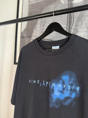 RARE 90s NINE INCH NAILS “THE FRAGILE” BLUE SMOKE NIN LOGO SHIRT