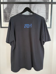 RARE 90s NINE INCH NAILS “THE FRAGILE” BLUE SMOKE NIN LOGO SHIRT