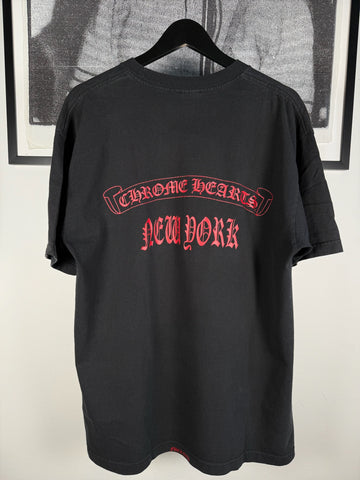 ULTRA RARE 90s FIRST STORE "NEW YORK" BLACK / RED COLORWAY CROSS POCKET SHIRT