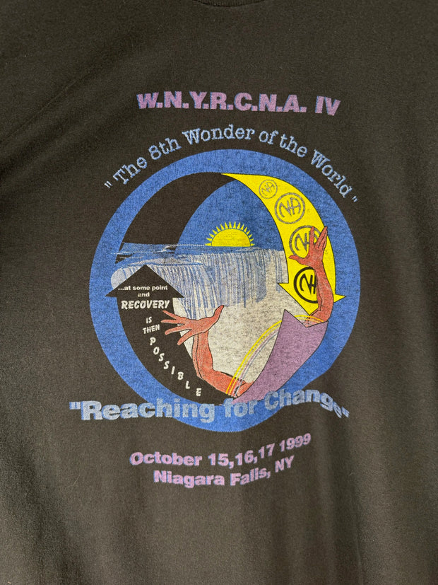 VINTAGE ERD-STYLE GRAIL: 90s NARCOTICS ANONYMOUS NA LOGO OVERSIZED LONG SLEEVE