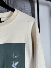 ICONIC SPRING/SUMMER 2021 “GEISHA” LONG SLEEVE VINTAGE EFFECT LOGO SHIRT