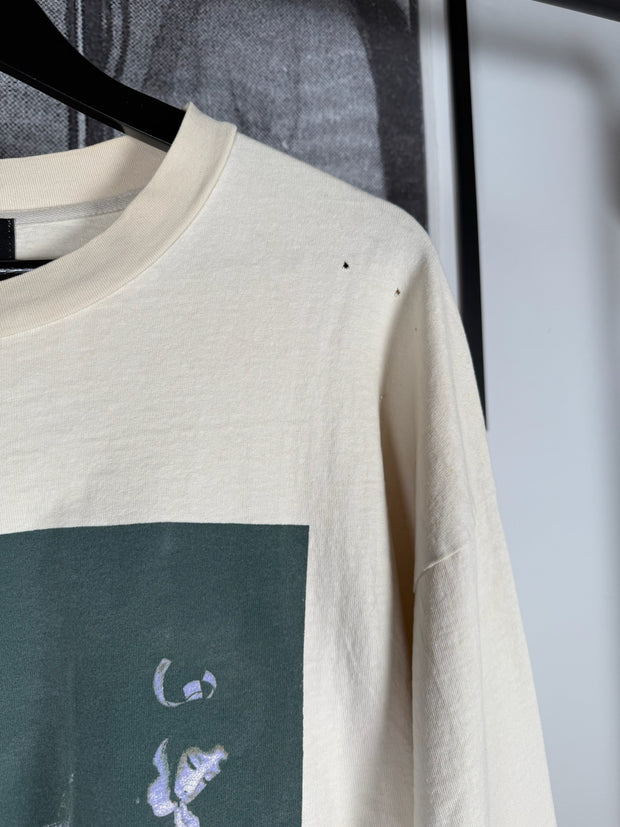 ICONIC SPRING/SUMMER 2021 “GEISHA” LONG SLEEVE VINTAGE EFFECT LOGO SHIRT