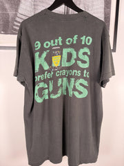 ULTIMATE VINTAGE GRAIL PEARL JAM CHOICES “9 OUT OF 10 KIDS PREFER CRAYONS TO GUNS” SHIRT