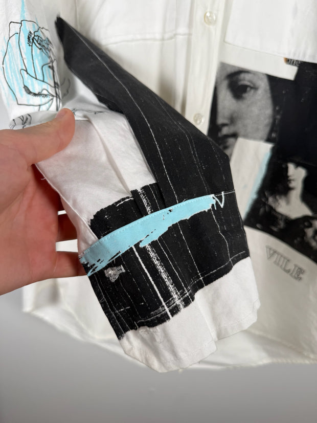 RARE 2021 “NONE SO VILE” BUTTON DOWN FEATURING ORIGINAL ART BY HENRI ALEXANDER LEVY