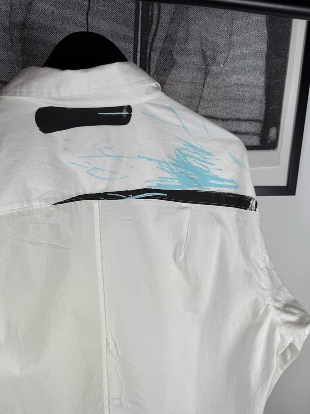 RARE 2021 “NONE SO VILE” BUTTON DOWN FEATURING ORIGINAL ART BY HENRI ALEXANDER LEVY