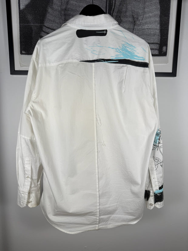 RARE 2021 “NONE SO VILE” BUTTON DOWN FEATURING ORIGINAL ART BY HENRI ALEXANDER LEVY