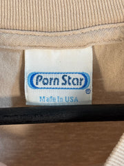 90’s PORN STAR SKATEBOARDS SAND COLORWAY RETRO VIAGRA LOGO SHIRT