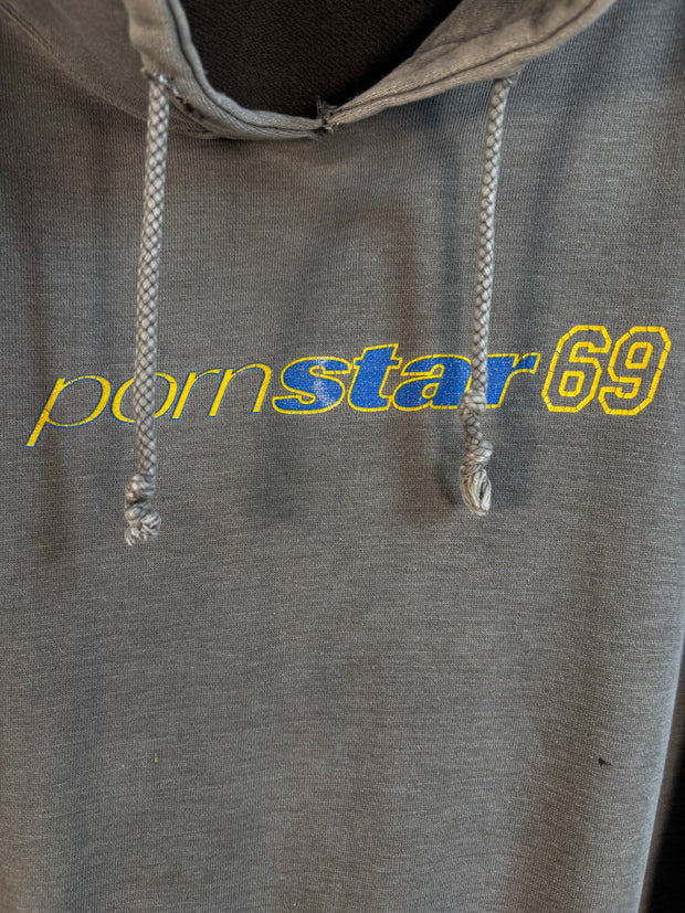 ULTIMATE VINTAGE GRAIL 90’s VINTAGE THRASHED PORN STAR SKATEBOARDS RACING 69 HOODIE