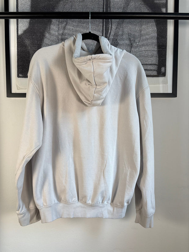90s PORNSTAR HOODIE WHITE EMBROIDERED LOGO