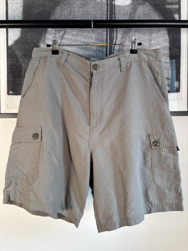 90s PORN STAR SKATEBOARDS RIPSTOP CARGO SHORTS w/ DICK MEASURE ZIP