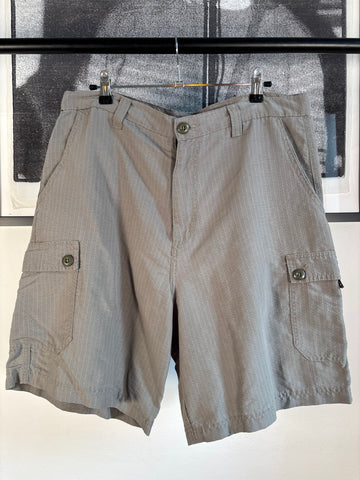 90s PORN STAR SKATEBOARDS RIPSTOP CARGO SHORTS w/ DICK MEASURE ZIP