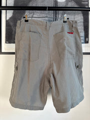 90s PORN STAR SKATEBOARDS RIPSTOP CARGO SHORTS w/ DICK MEASURE ZIP