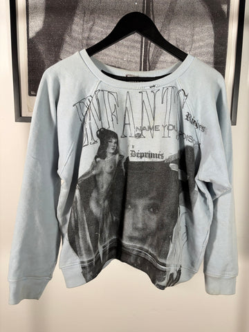 ULTIMATE GRAIL EXTREMELY RARE 2021 “NAME YOUR POISON” ICE BLUE LOGO CREWNECK