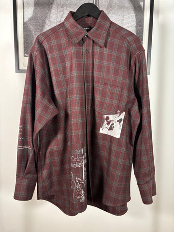 RARE MR. PORTER EXCLUSIVE 100% MERINO WOOL “CRIME & PUNISHMENT FLANNEL