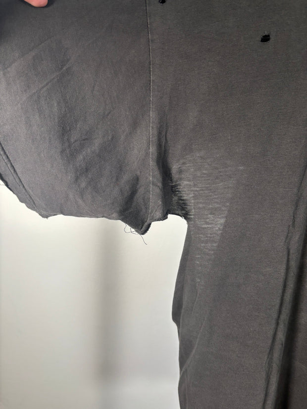 INSANE 80's "BROOKLYN CASKET CO." ULTRA-THRASHED & FADED SHIRT