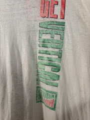PERFECTLY SEMI SHEER WHITE "GET VERTICAL" MOUNTAIN DEW SHIRT