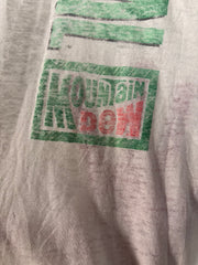 PERFECTLY SEMI SHEER WHITE "GET VERTICAL" MOUNTAIN DEW SHIRT