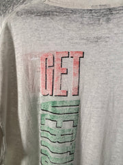 PERFECTLY SEMI SHEER WHITE "GET VERTICAL" MOUNTAIN DEW SHIRT