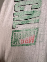 PERFECTLY SEMI SHEER WHITE "GET VERTICAL" MOUNTAIN DEW SHIRT