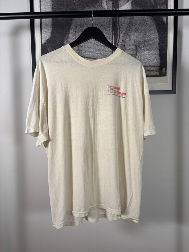 PERFECTLY SEMI SHEER ULTRA-FADED "SOUND SOLUTIONS" VETEMENTS STYLE SHIRT