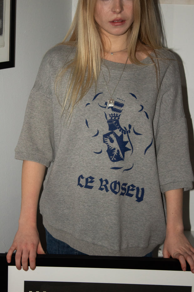 EXTREMELY RARE 2019 LE ROSEY GREY SHORT SLEEVE CREWNECK SHIRT