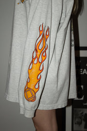 ULTIMATE ERD-STYLE VINTAGE GRAIL: 80s NARCOTICS ANONYMOUS FLAME LOGO SAN DIEGO LONG SLEEVE